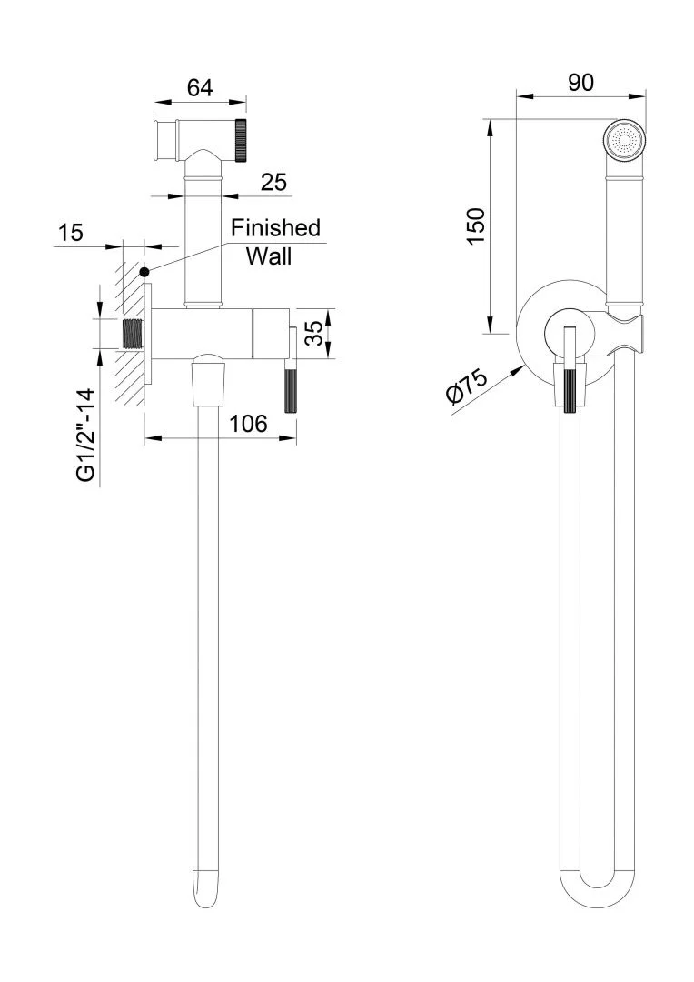 Приобрести hayzburg встраиваемый смеситель с гигиеническим душем, ( на одну воду), хром hb-4005-3ch