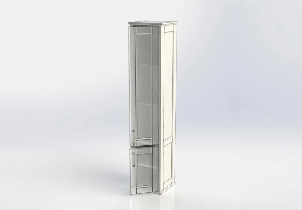 Приобрести aquanet пенал бостон 36 см, l белый матовый (ручки золото)