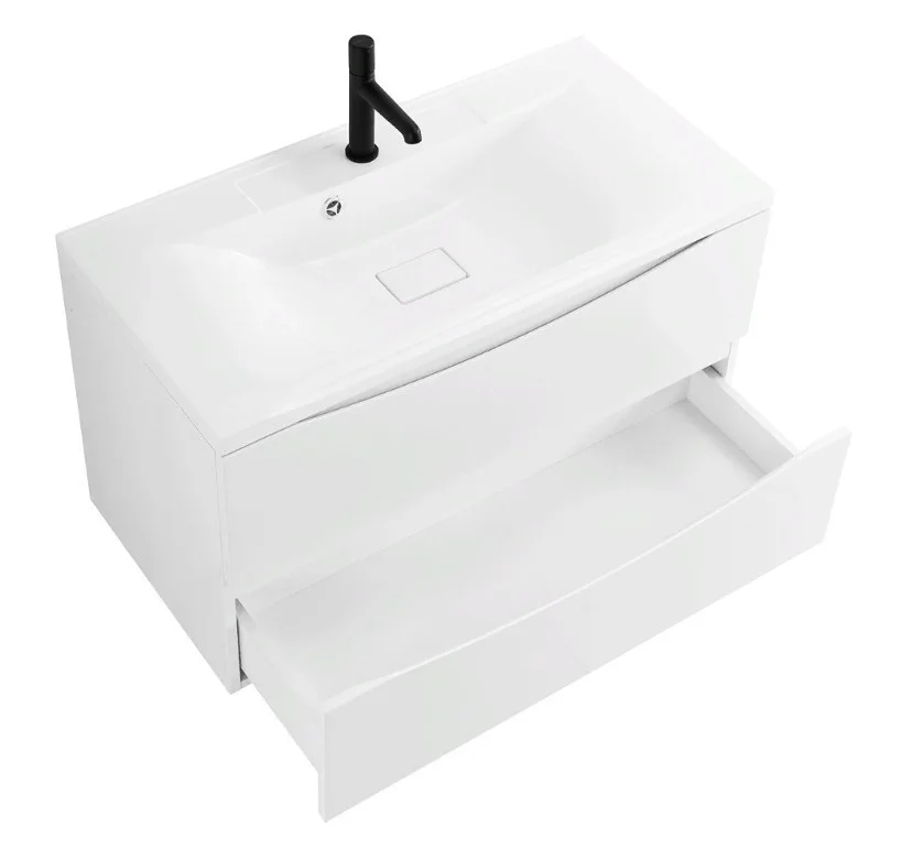 Приобрести тумба подвесная с раковиной belbagno marino-900-2c-so-bo-p 90 см, bianco opaco