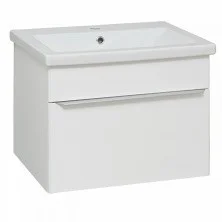 AQUA DE MARCO Тумба подвесная с раковиной AXIOMA 60см, один ящик, белый 2060WGAXI/H; S-UM-COM60/1-w