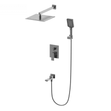 Душевая система встраиваемая WONZON & WOGHAND CUBE 2.0, Темный графит (WW-88087068-BGM)