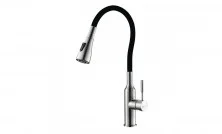 LEMARK Смеситель для кухни Expert, с гибким изливом, черный LM5082S-Black