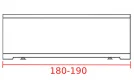 Заказать фронтальная панель 180-190 см 