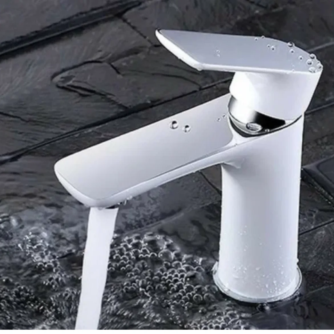 Приобрести grocenberg смеситель для раковины, белый\хром gb2009wc