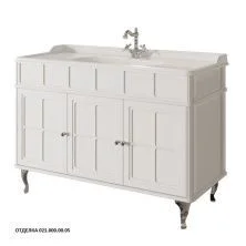 Caprigo Тумба с раковиной BORGO 120 см, белая, эмаль