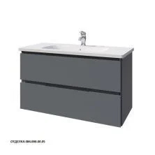 Caprigo Тумба с раковиной SYDNEY 100 см, графит, эмаль