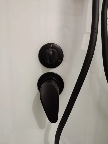 Приобрести frank душевая кабина f412l black, низкий поддон, левосторонняя