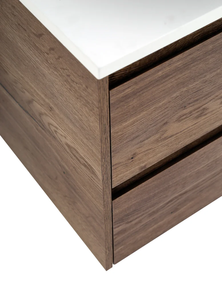 Приобрести belbagno тумба со столешницей kraft 120 см, подвесная rovere tabacco, раковина справа