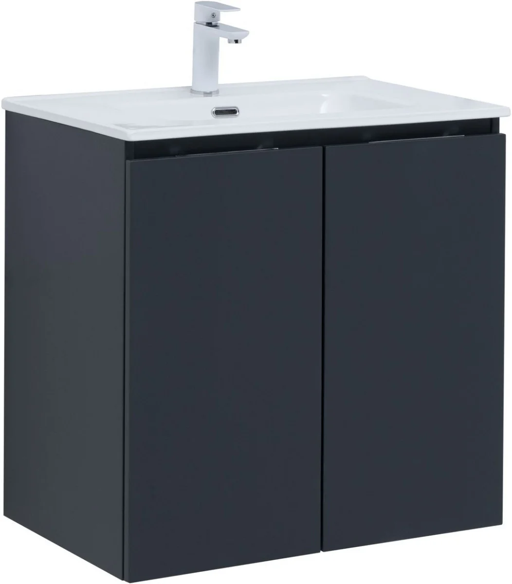 Приобрести aquanet тумба с раковиной алвита new 70 см, 2 дверцы, антрацит
