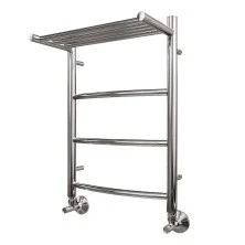 Полотенцесушитель водяной Point 400х600 Афина П3 с полкой, хром PN04146P