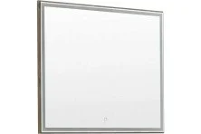 Aquanet Зеркало Nova Lite 90 см, LED подсветка, дуб рустикальный