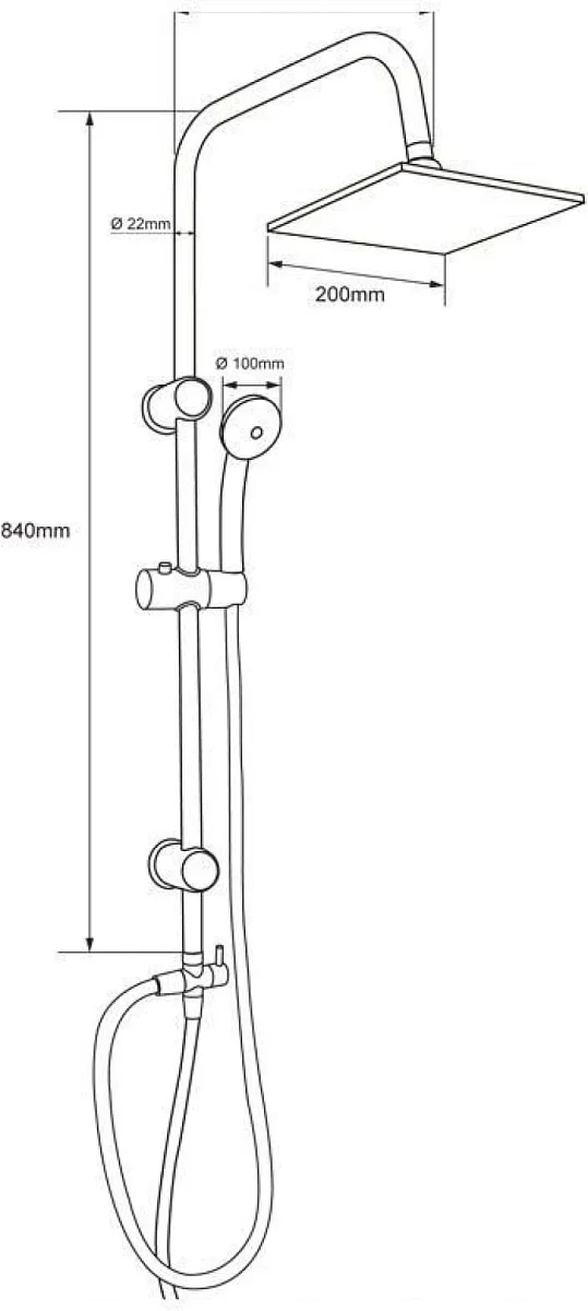 Приобрести aquanet душевая стойка passion s 84 см, хром passion s
