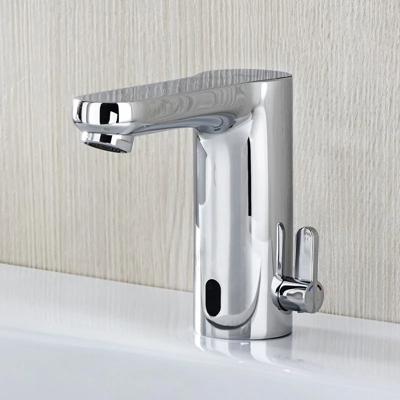 Приобрести смеситель для раковины grohe eurosmart e с инфракрасным датчиком, хром 36325001