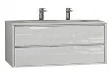 CEZARES Тумба подвесная с раковиной GLASS 120х57см, белый