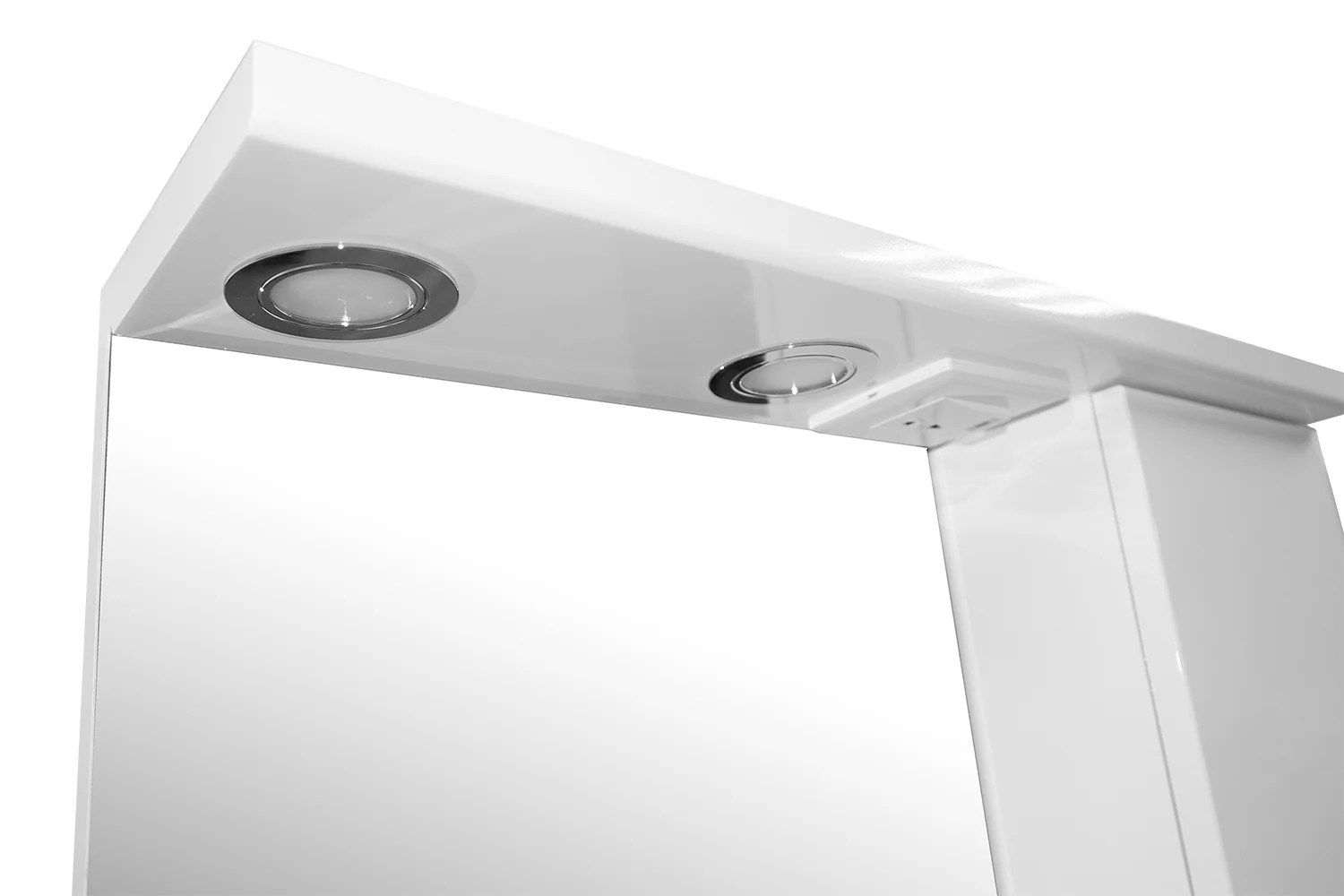 Приобрести loranto зеркало-шкаф стиль соло 60х83 см, правостороннее, фрезерованный фасад, белый (cs00024671)