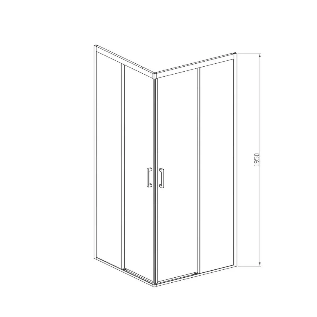 Приобрести vincea душевое ограждение soft 90х90 см, прозрачное, черная vss-3so100clb