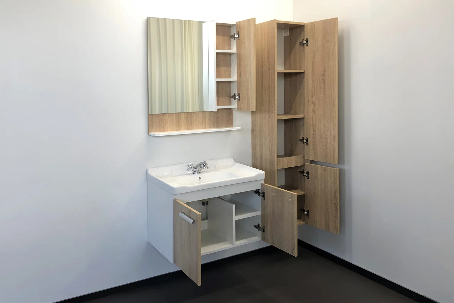 Приобрести сomforty тумба с раковиной "рига-70" дуб сонома