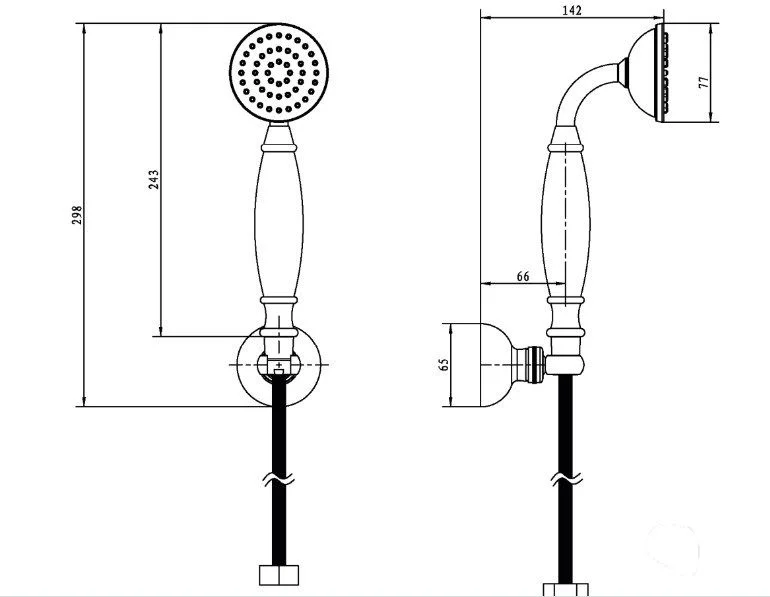 Приобрести boheme душевой гарнитур brillante, золото\черный 409-b