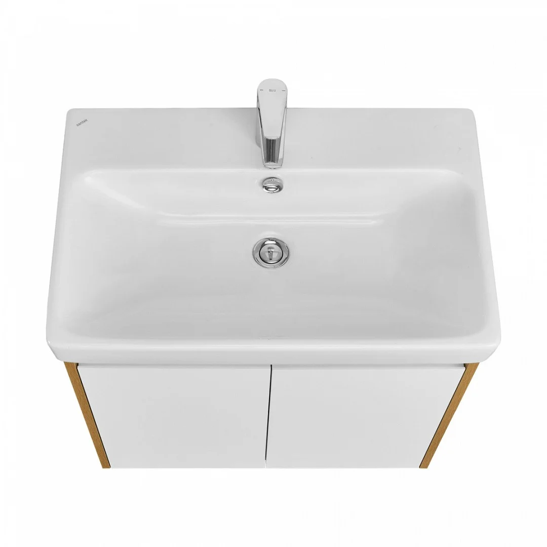 Приобрести акватон тумба c раковиной сканди 70 doors универсальная, белый/дуб рустикальный