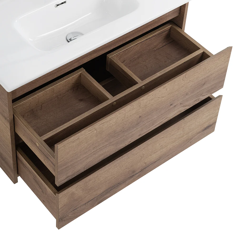 Приобрести belbagno тумба с раковиной kraft 39 80 см, подвесная rovere tabacco, белая раковина