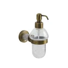 Boheme Дозатор жидкого мыла Murano, бронза\белый 10912-W-BR