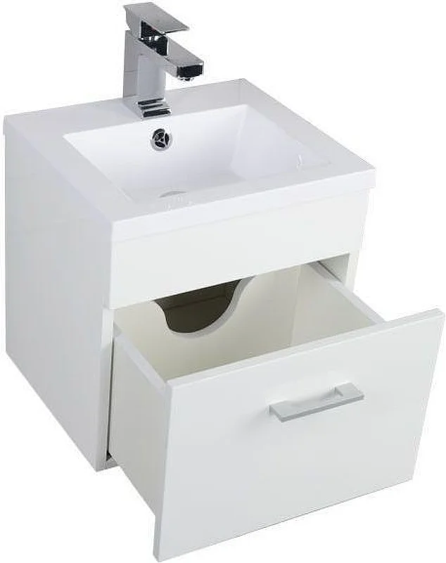 Приобрести aquanet тумба с раковиной нота 40 см, белая