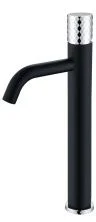 Boheme Смеситель для раковины Stick, высокий, черный\хром 122-BCR