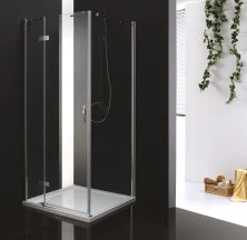 Cezares Душевое ограждение BERGAMO 100х100 см, хром BERGAMO-W-A-1-100-C-Cr-L