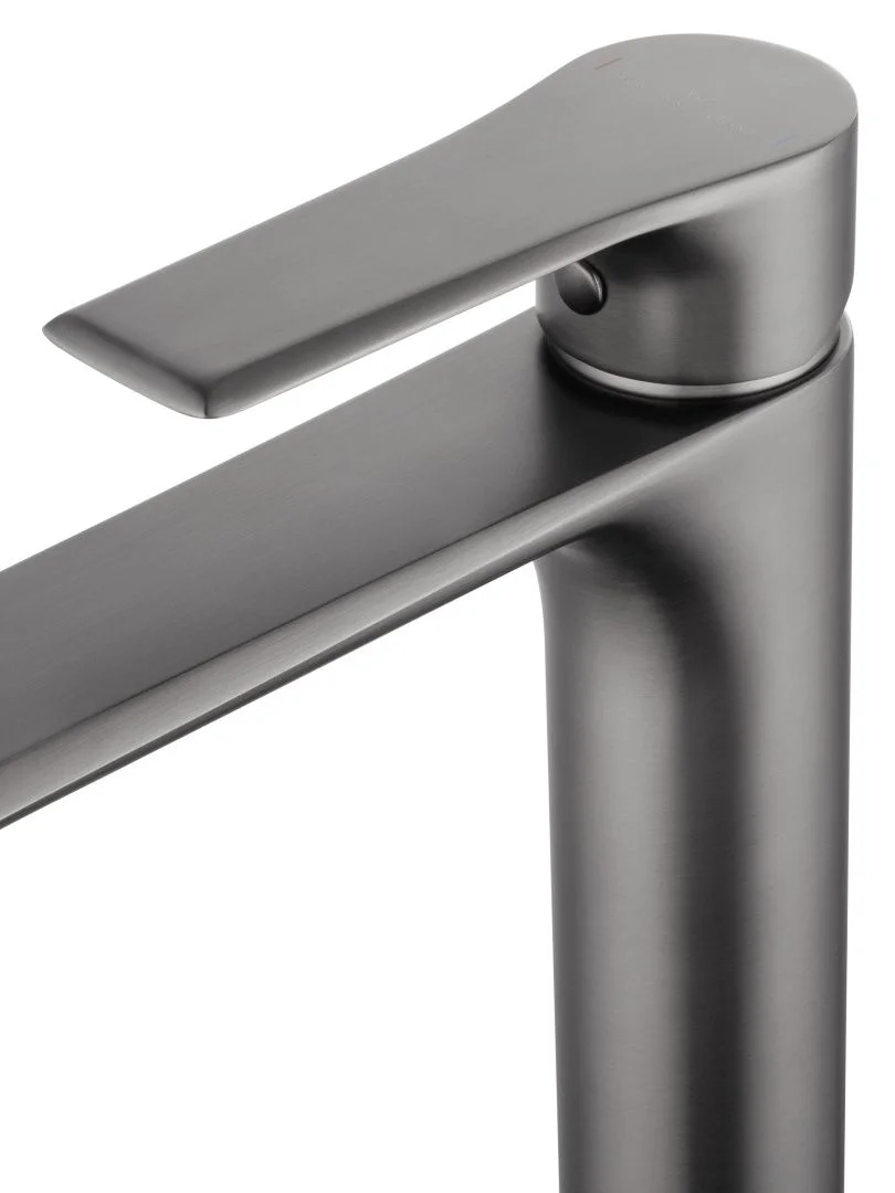 Приобрести смеситель для раковины высокий wonzon & woghand brilliant, темный графит (ww-88019079-bgm)