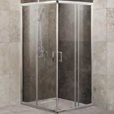 Ограждение душевое BelBagno UNIQUE-A-2 850-1000x850-1000 хром/прозрачное
