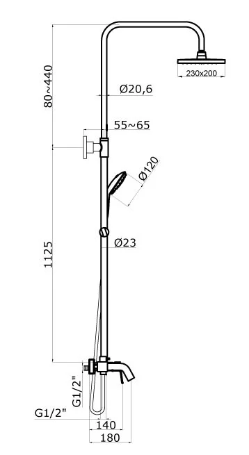 Приобрести azario душевая система treya, хром az-15680531