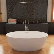 Frank Акриловая ванна F6139 White,173х103 см, отдельностоящая