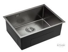 Emar Кухонная мойка 59х42 см, графит EMB-132 PVD Nano Dark