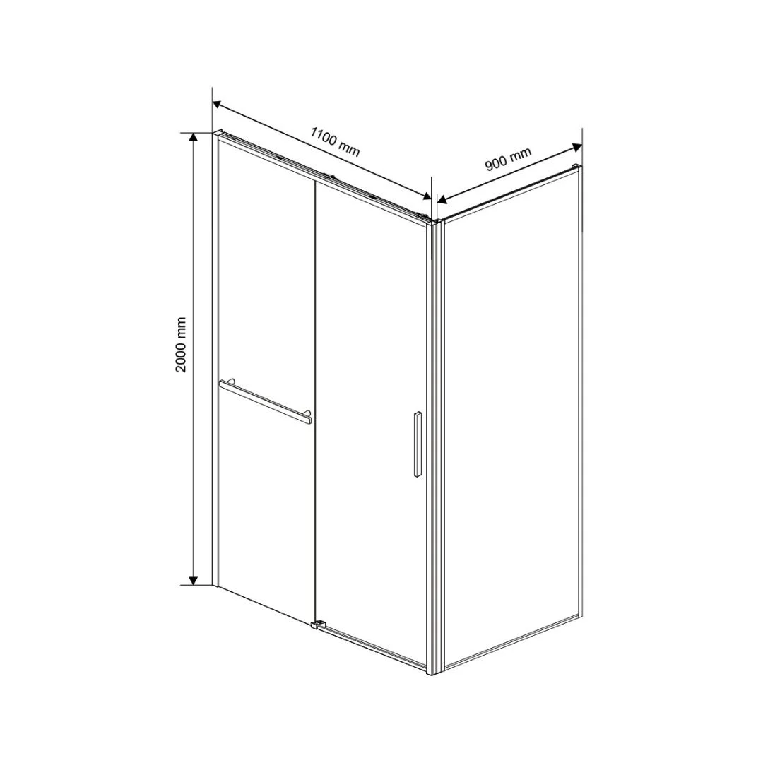 Приобрести vincea душевое ограждение slim soft 90х110 см, прозрачное, брашированное золото vsr-1ss9011clg