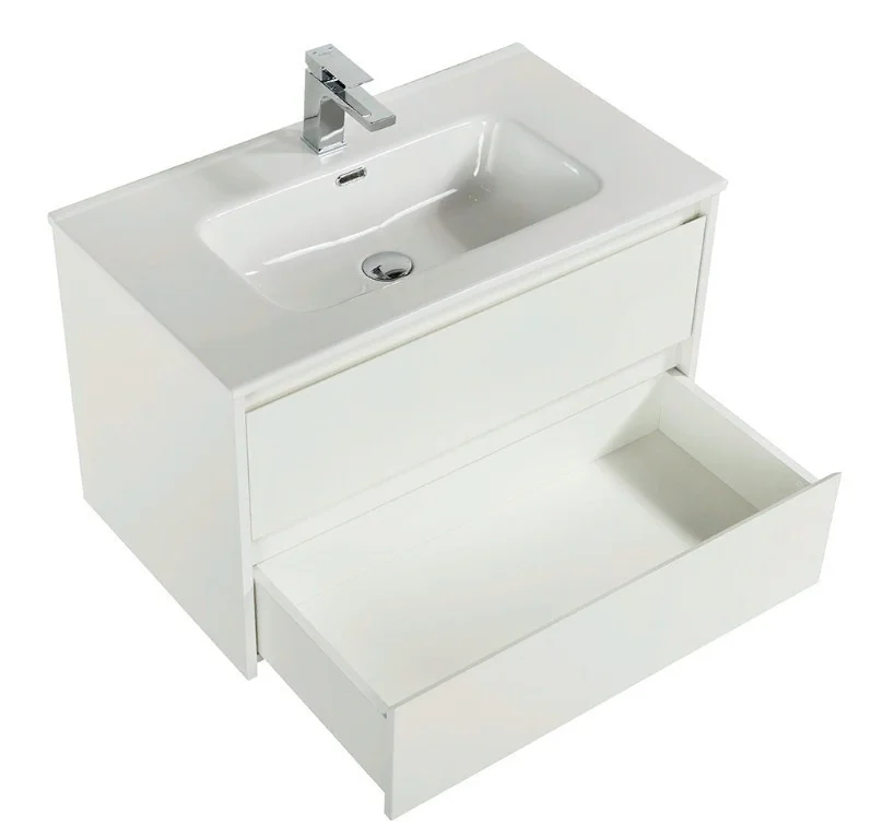 Приобрести тумба подвесная с раковиной belbagno kraft-800-2c-so-bo 80 см, bianco opaco