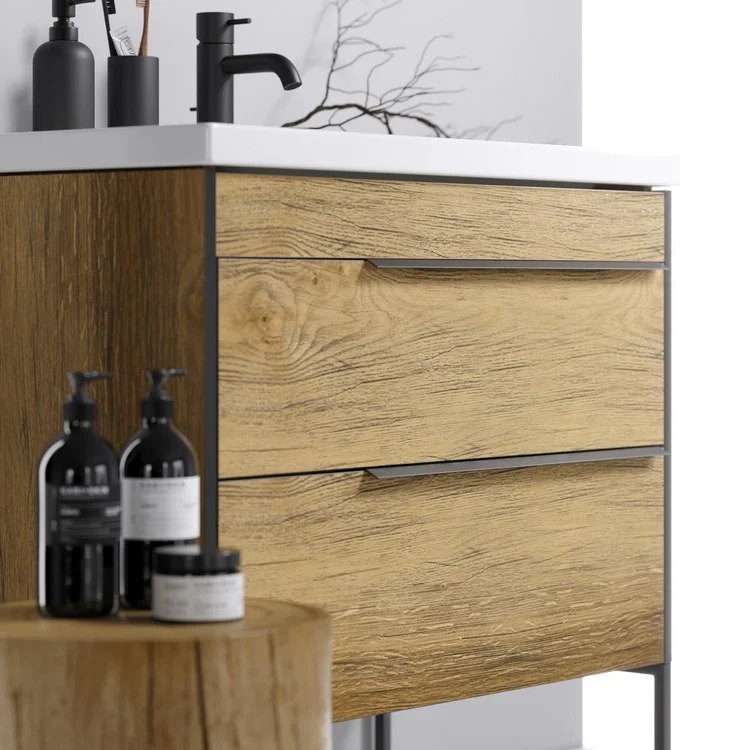 Приобрести тумба подвесная с раковиной aqwella fargo 70 см, дуб балтийский frg0107db