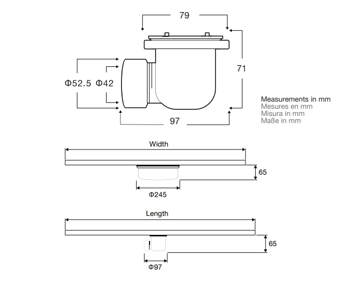 Приобрести vincea сифон для душевого поддона с гидрозатвором vsph-d611