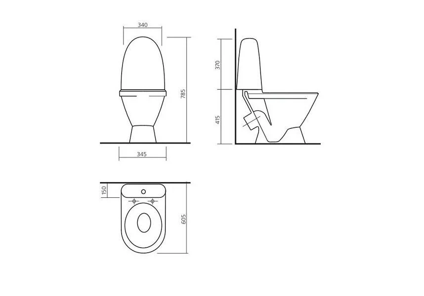 Приобрести унитаз напольный sanita виктория эконом, сиденье с крышкой полипропилен