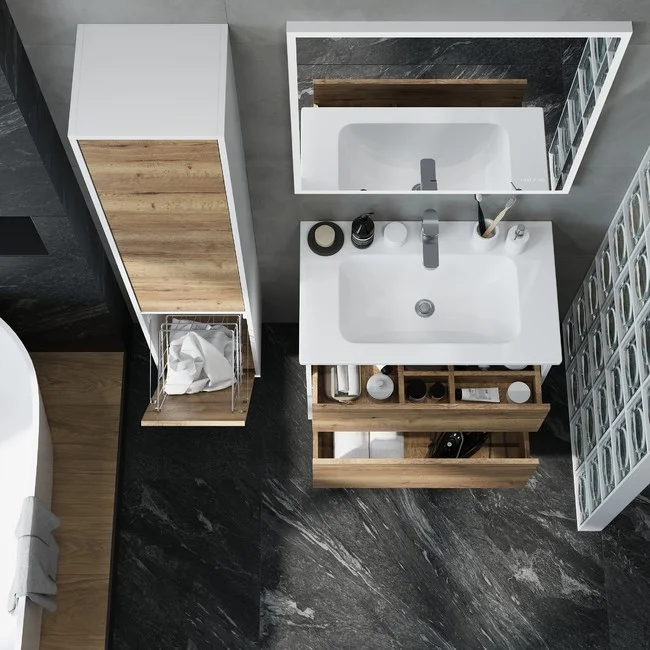 Приобрести briz пенал подвесной albero 35 см, светлое дерево , правый