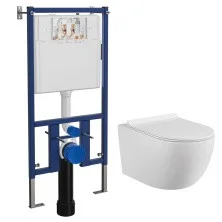 LORANTO Инсталляция + унитаз FATTO с сиденьем микролифт (4501+CS-0017HM)