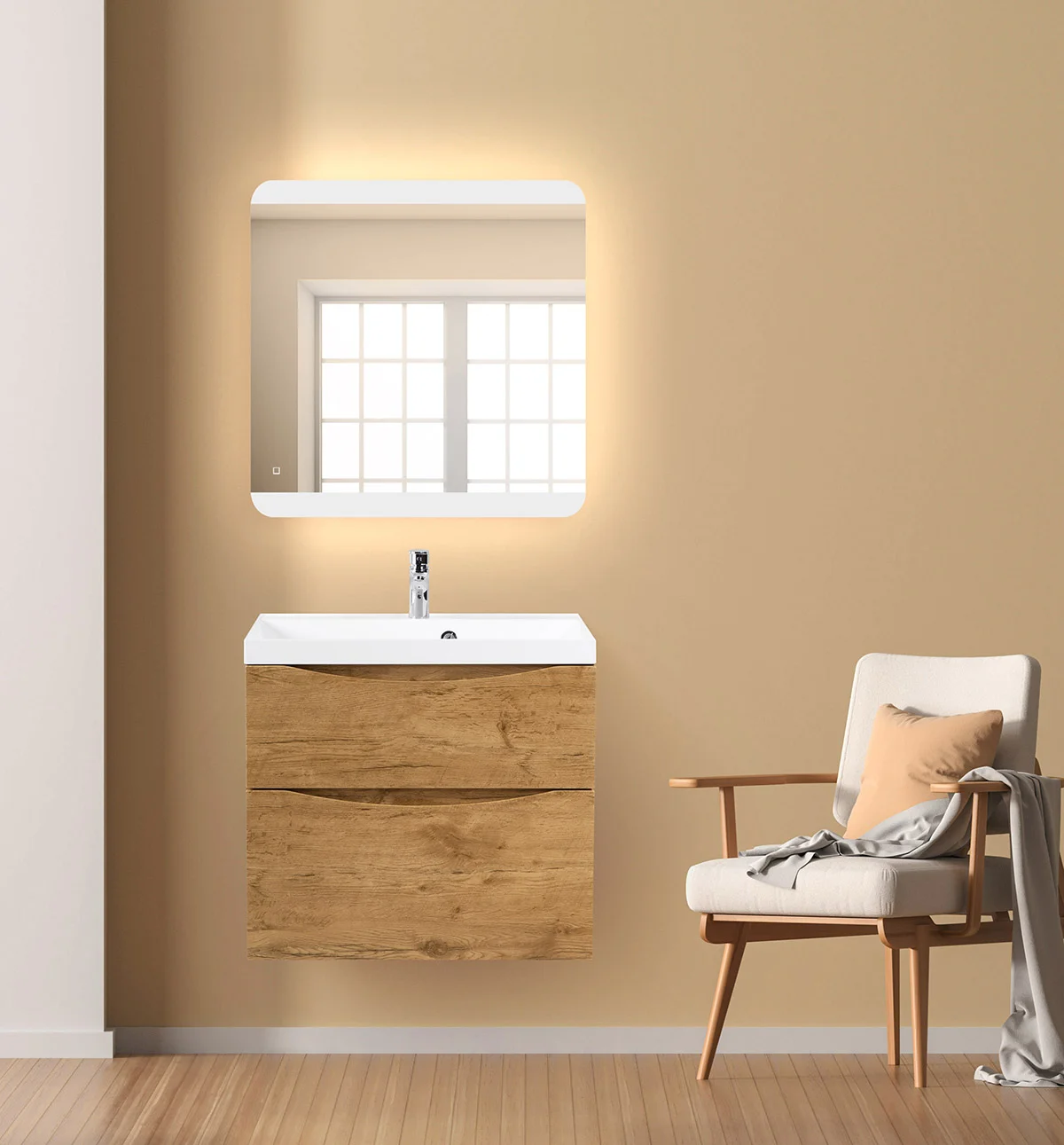 Приобрести belbagno зеркало 70х70 см spc-cez-700-700-led-tch