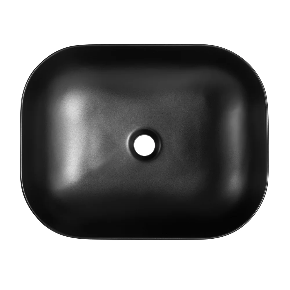 Приобрести belbagno накладная раковина 50х40 см. черная матовая bb1302-h301