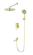 Душевая система встраиваемая WONZON & WOGHAND FRAME, Брашированное золото (WW-88939010-BG)