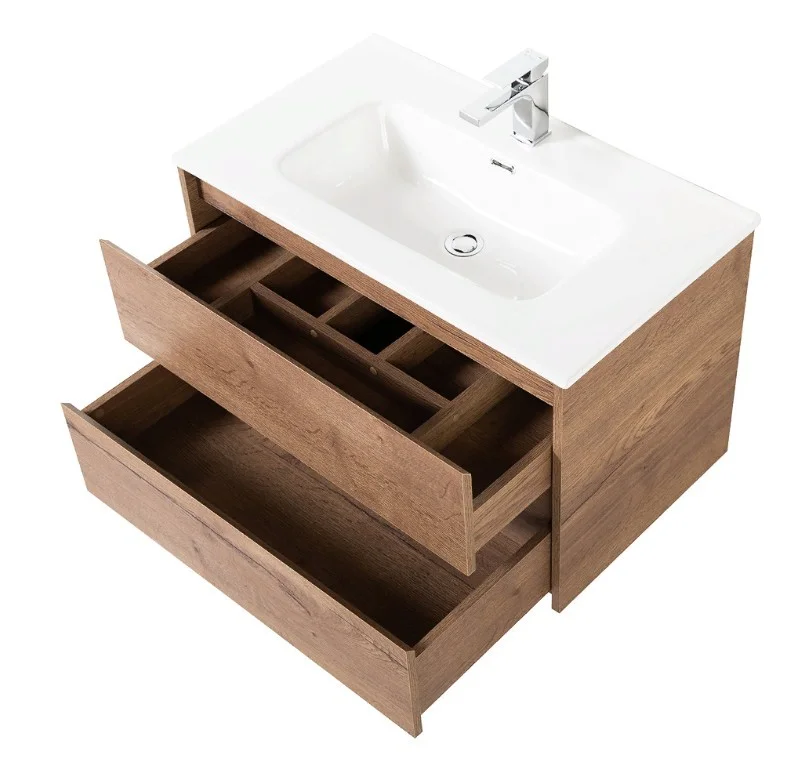 Приобрести тумба подвесная с раковиной belbagno kraft-900-2c-so-rt 90 см, rovere tabacco