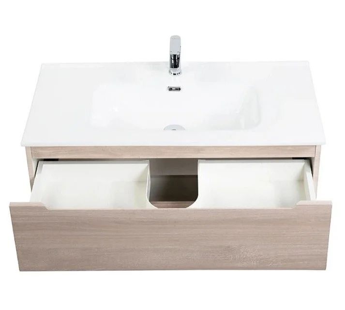 Приобрести тумба подвесная с раковиной belbagno etna-1000-2c-so-rg-p 100 см, rovere grigio