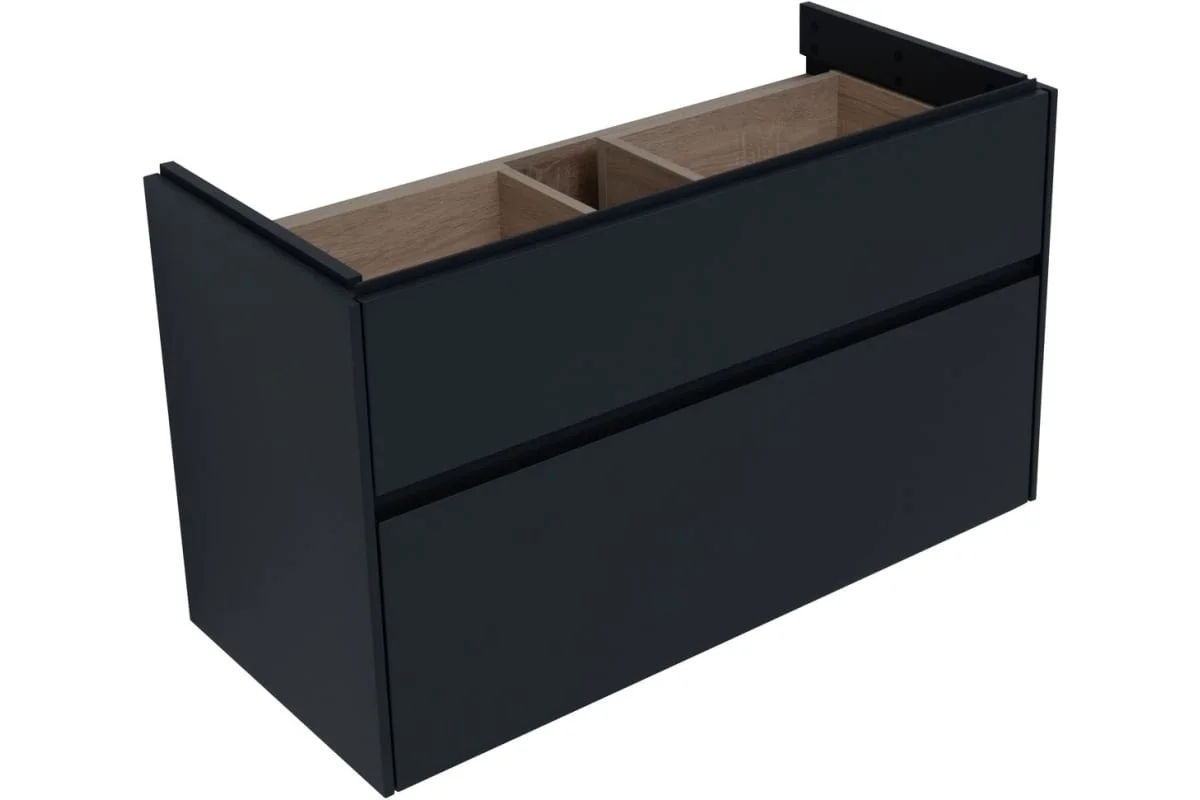 Приобрести aquanet тумба с раковиной бруклин 100 см, антрацит матовая