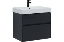 Aquanet Тумба с раковиной Бруклин 70 см, антрацит матовая