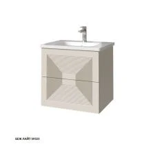 Caprigo Тумба с раковиной MODO Quarta 60 см, светло бежевая