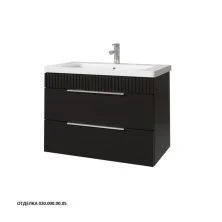 Caprigo Тумба с раковиной MONBAR-Smalty 80 см, графит, эмаль 36312eml 2