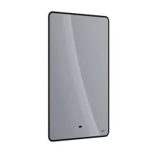 Lemark Зеркало MIOBLACK 45х80 см с подсветкой и подогревом, черное 